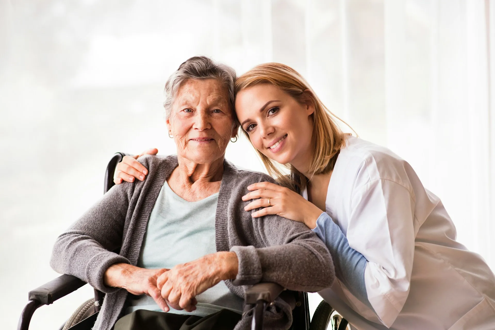 A Nurses & Company caregiver stepping in to give a family caregiver a break at home
